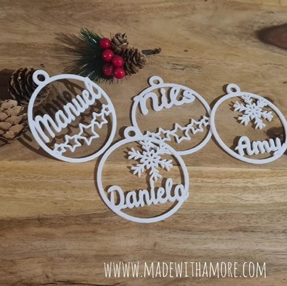 Weihnachtsanhänger - Set mit 4