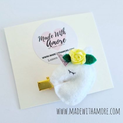 Haarspange mit Einhorn 3