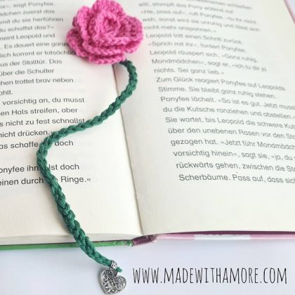 Lesezeichen Rose 06