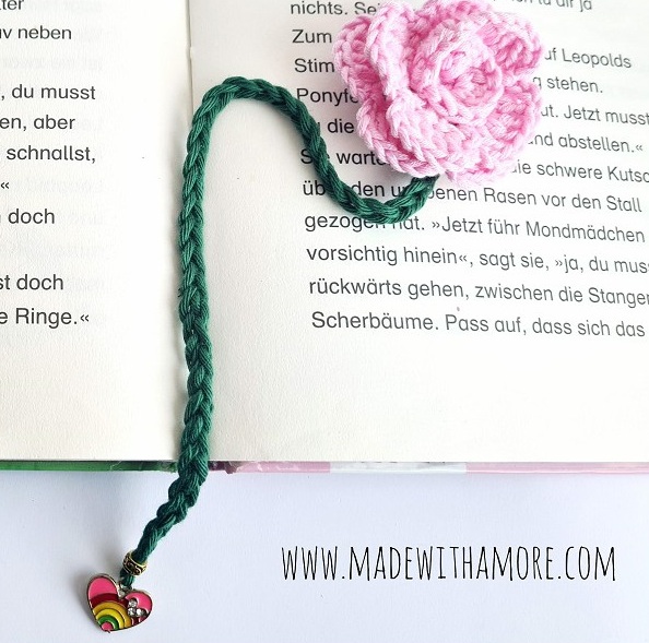 Lesezeichen Rose 05