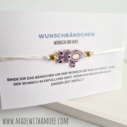Wunschbändchen mit Schiebeknoten 51